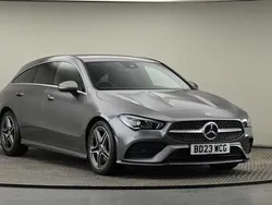 Mountain grey Used 2022 Mercedes CLA200 Shooting Brake AMG line Estate | £22,800 (Fair price)