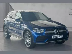 Blue Used 2022 Mercedes GLC220 AMG Line Premium SUV | £31,092 (Expensive)