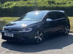 Black Used 2018 VW Golf VII R Hatchback | £19,200 (Fair price)