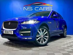 Blue Used 2018 Jaguar F-Pace R-Sport SUV | £15,999 (Fair price)