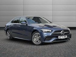 Blue Used 2024 Mercedes C300e AMG Line Premium Plus Sedan | £38,690 (Good price)