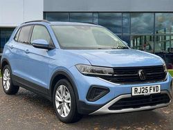 Clear blue metallic Used 2025 VW T-Cross Match SUV | £21,315 (A bit pricey)