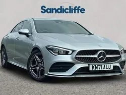 Silver Used 2021 Mercedes CLA200 AMG Line Premium Coupe | £23,576 (Fair price)
