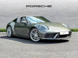 Aventurine green metallic Used 2023 Porsche 911 Targa 4 Cabriolet | £128,750