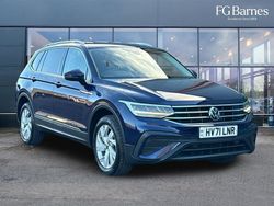 Blue Used 2021 VW Tiguan Allspace Life SUV | £20,195 (A bit pricey)