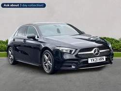 Black Used 2021 Mercedes A180 AMG line Hatchback | £19,649 (Fair price)