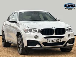 White Used 2017 BMW X6 M Sport SUV | £26,495 (Fair price)
