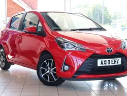 Red Used 2019 Toyota Yaris Hatchback | £10,420 (Fair price)