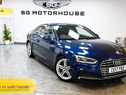 Blue Used 2017 Audi A5 S-Line Coupe | £13,495 (Fair price)