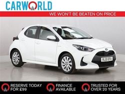 White Used 2021 Toyota Yaris Hatchback | £15,588 (A bit pricey)