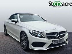 White Used 2017 Mercedes C200 AMG Line Premium Plus Cabriolet | £18,495 (Fair price)