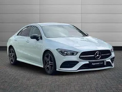 White Used 2023 Mercedes CLA220 AMG Line Premium Sedan | £25,695 (Fair price)