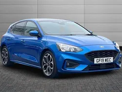 Desert island blue Used 2019 Ford Focus ST-Line X Hatchback | £12,799 (A bit pricey)