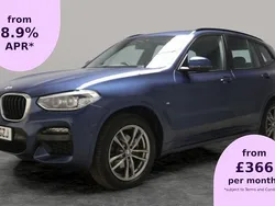 Blue Used 2020 BMW X3 M Sport SUV | £23,575 (Good price)