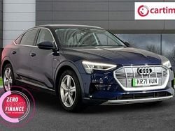 Blue Used 2021 Audi e-tron Design SUV | £22,599 (Fair price)