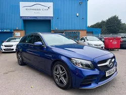 Blue Used 2019 Mercedes C200 AMG line Estate | £11,975 (Fair price)
