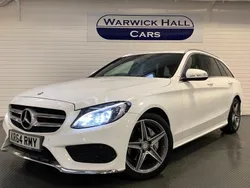 White Used 2014 Mercedes C200 AMG line Estate | £14,995 (A bit pricey)