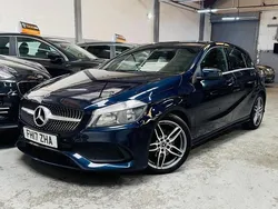 Blue Used 2017 Mercedes A180 AMG line Hatchback | £9,790 (Good price)