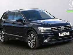 Black Used 2018 VW Tiguan R-line SUV | £20,499 (Fair price)