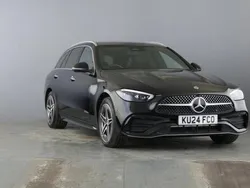 Black Used 2024 Mercedes C300e AMG Line Premium Plus Estate | £41,250 (Fair price)