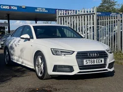 White Used 2018 Audi A4 S-Line Sedan | £13,995 (Fair price)