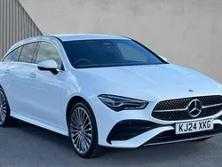 White Used 2024 Mercedes CLA250e AMG Line Premium Sedan | £27,780 (Fair price)