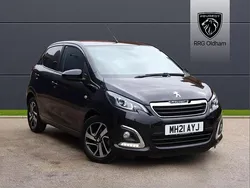 Black Used 2021 Peugeot 108 Allure Hatchback | £8,690 (Fair price)