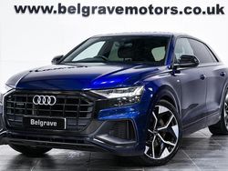 Blue Used 2022 Audi Q8 Black Edition SUV | £50,980 (Expensive)