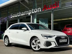 White Used 2023 Audi A3 e-tron S-Line Hatchback | £26,990 (A bit pricey)