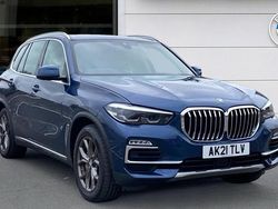 Blue Used 2021 BMW X5 xLine SUV | £34,811 (A bit pricey)