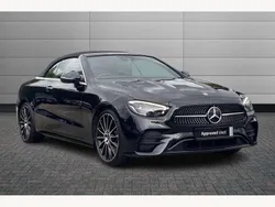 Black Used 2022 Mercedes E220 AMG line Cabriolet | £31,990 (Expensive)