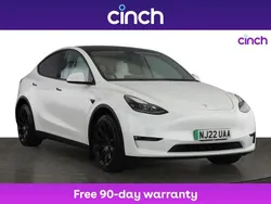 White Used 2022 Tesla Model Y Long Range SUV | £23,499 (Good price)
