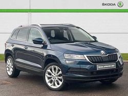 Lava blue metallic Used 2019 Skoda Karoq SUV | £16,500 (Fair price)