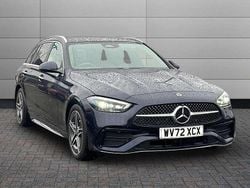 Blue Used 2022 Mercedes C300e AMG Line Premium Plus Estate | £27,395 (Fair price)