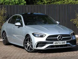 Silver Used 2024 Mercedes C300e AMG Line Premium Plus Sedan | £40,998 (A bit pricey)