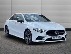 Polar white Used 2021 Mercedes A250 AMG line Sedan | £19,950 (Fair price)