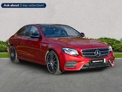 Red Used 2019 Mercedes E220 AMG line Sedan | £28,699
