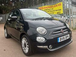 Black Used 2016 Fiat 500 Lounge Hatchback | £4,490 (Good price)