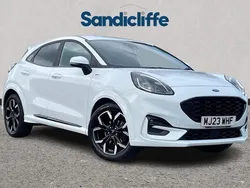 Frozen white (premium paint) Used 2023 Ford Puma Hatchback | £16,400 (Good price)