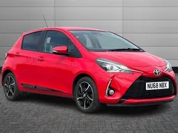Chilli red Used 2018 Toyota Yaris Design Hatchback | £10,095 (Fair price)