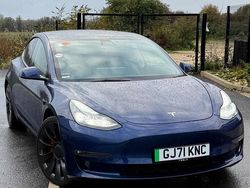 Blue Used 2021 Tesla Model 3 Performance Sedan | £20,488 (Fair price)