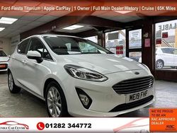 White Used 2019 Ford Fiesta Titanium Hatchback | £8,995 (Fair price)
