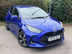 Blue Used 2024 Toyota Yaris Hybrid Design Hatchback | £19,799 (Fair price)