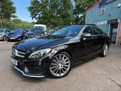 Black Used 2015 Mercedes C220 AMG Line Premium Sedan | £10,980 (A bit pricey)