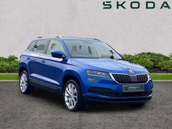 Race blue metallic Used 2021 Skoda Karoq SE L SUV | £21,270 (Fair price)