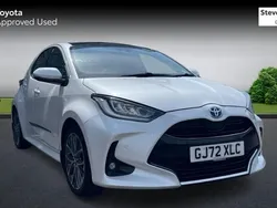Red Used 2022 Toyota Yaris Hybrid Design Hatchback | £14,932 (Fair price)