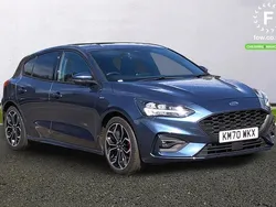 Blue Used 2020 Ford Focus ST-Line X Hatchback | £16,399 (Fair price)