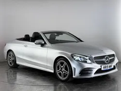Silver Used 2019 Mercedes C200 AMG line Cabriolet | £17,900 (Good price)