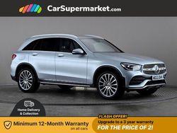 Silver Used 2022 Mercedes GLC300 AMG Line Premium SUV | £32,397 (Fair price)