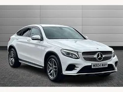 White Used 2018 Mercedes GLC350 AMG line Coupe | £25,850 (Fair price)